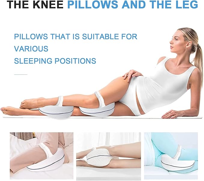 Knee Pillow for Side Sleepers, Leg Pillows for Sleeping, Knee Cushion for Sleeping,Suitable for Relieving Leg, Back, Knee Pain
