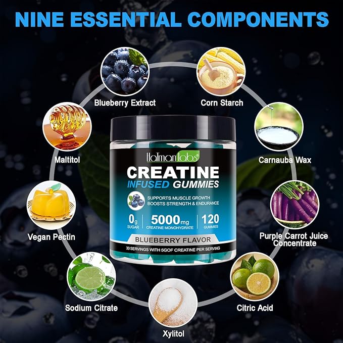 Creatine Gummies 5000mg 120 Pcs