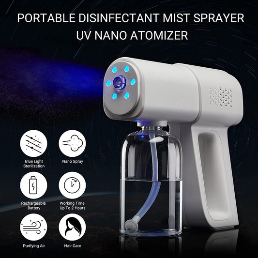 Nano Mist Sprayer UV Atomizer Cordless Portable Electric Sprayer
