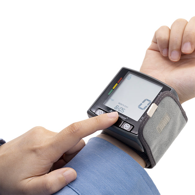 Portable Automatic Digital Tensiometer Sphygmomanometer Wrist BP Monitor