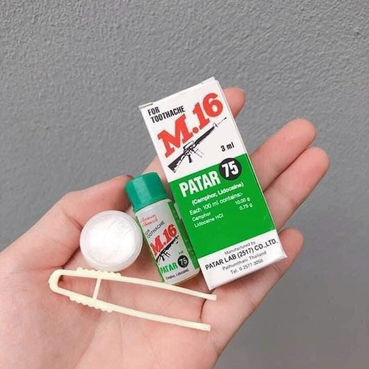 Patar M.16 for Toothache First Aid Tooth Kit Oral Anesthetic Fast Toothache Numb Pain Relief Clove Oil 3ml