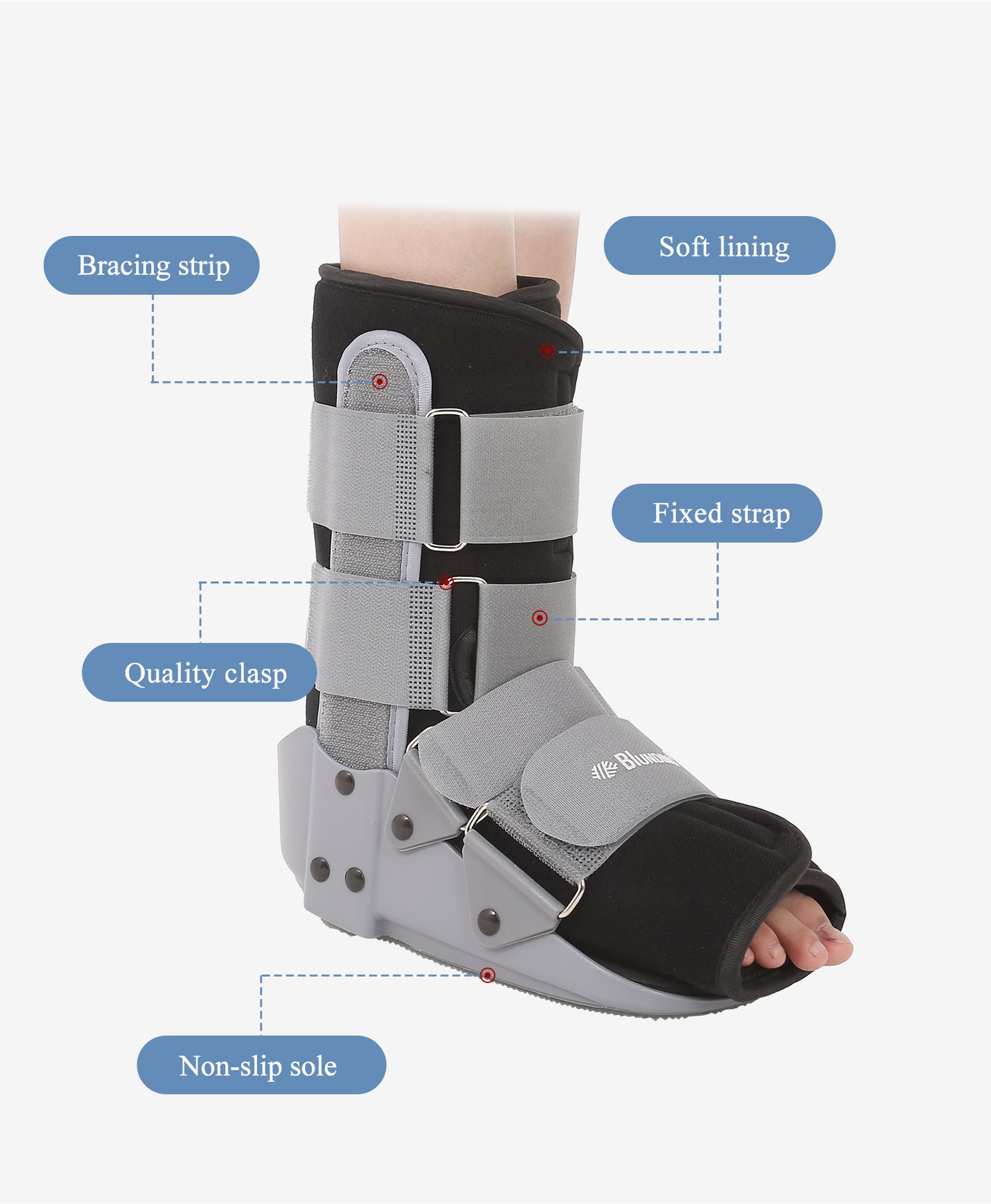 Foot Splint Guard Orthosis Fracture Ankles Straps Wraps For Children