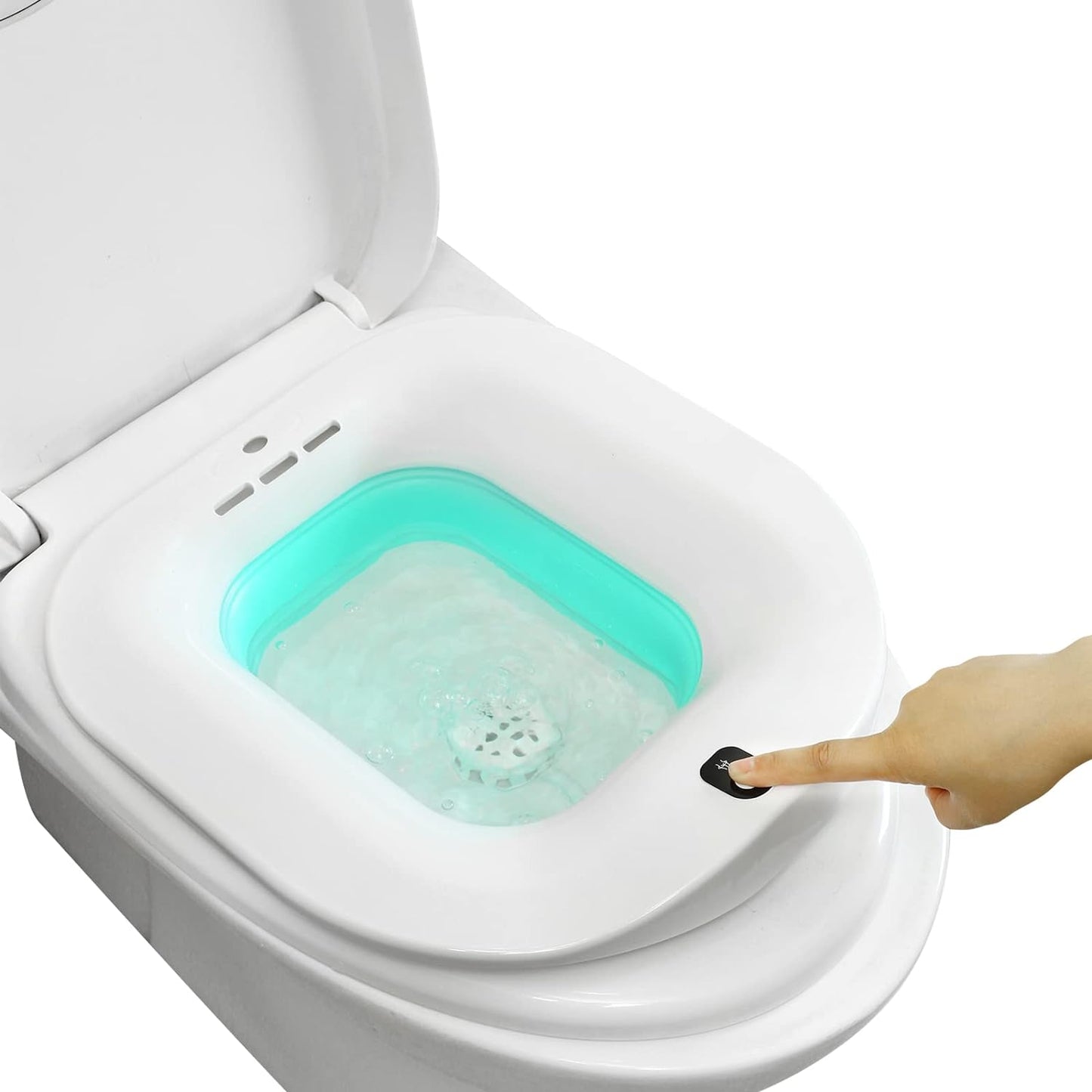 Electric Sitz Bath- Foldable Postpartum Care Basin，Sitz Bath Tub for Soothes and Cleanse Vagina & Anal, Hemorrhoids and Perineum Treatment
