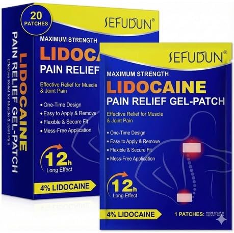 Maximum Strength Lidocaine Pain Relief Gel-Patch