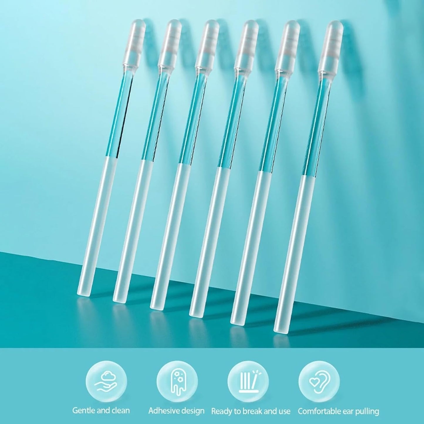 Reusable Earwax Removal Adhesive Cleaning Tool Ear 24p