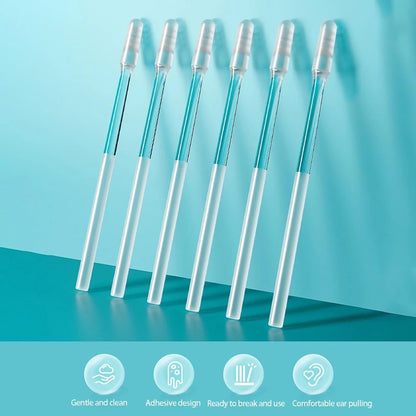 Reusable Earwax Removal Adhesive Cleaning Tool Ear 24p