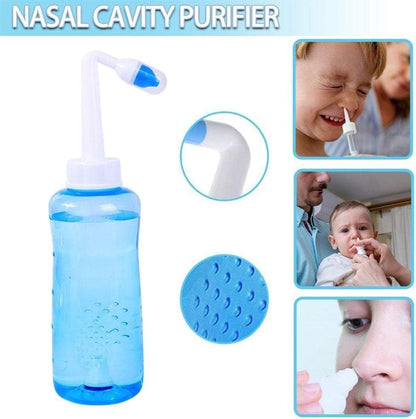 500 ml Nose Nose Washing System Pot Sinus Allergies Relief Neti New Adult Blue Practical Rinse Equipm M3X5 Children Plastic
