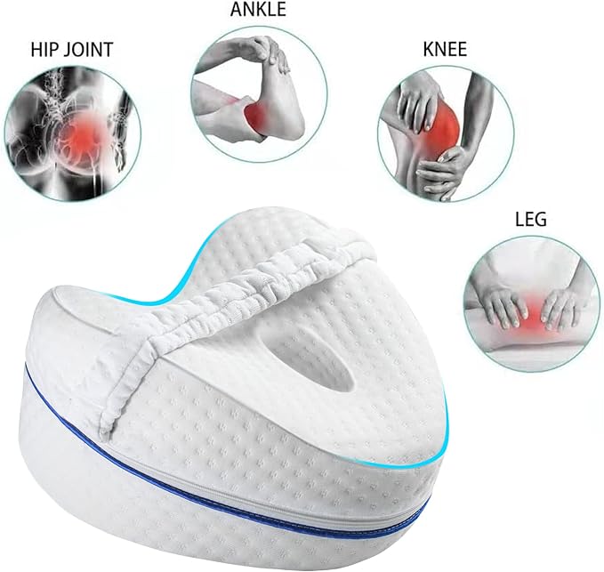 Knee Pillow for Side Sleepers, Leg Pillows for Sleeping, Knee Cushion for Sleeping,Suitable for Relieving Leg, Back, Knee Pain
