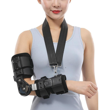 Elbow Splint Immobilizer , Hinged Elbow Brace for Surgery, Fractures, Trauma, Fixation, Adjustable Elbow Stabilizer for Right/Left Arm,left