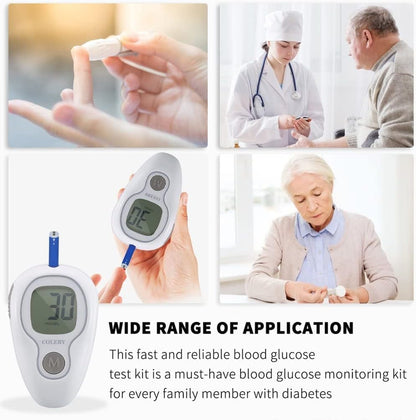 Bioland Blood Glucose Monitor Set with Test Strips, G-425-3 Blood Glucose Monitor Set with 50 Test Strips and 100 Lancets