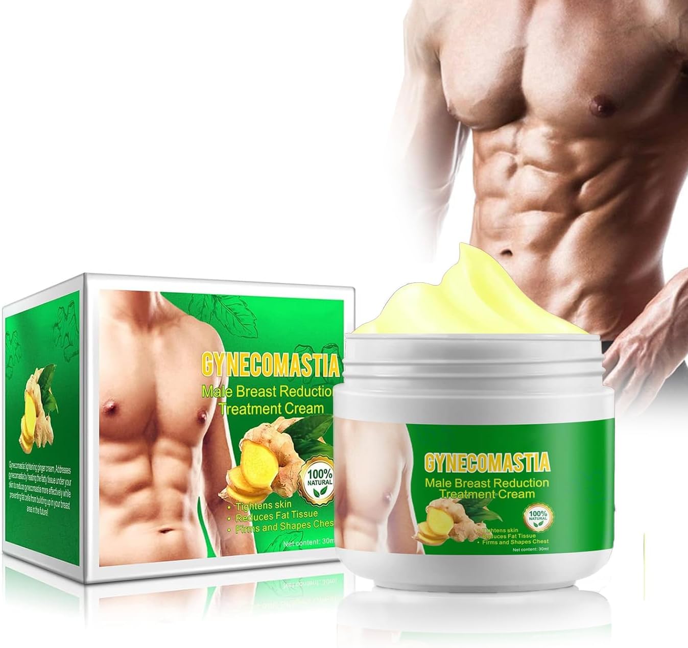 Gynecomastia Male Chest Tightening Ginger Cream