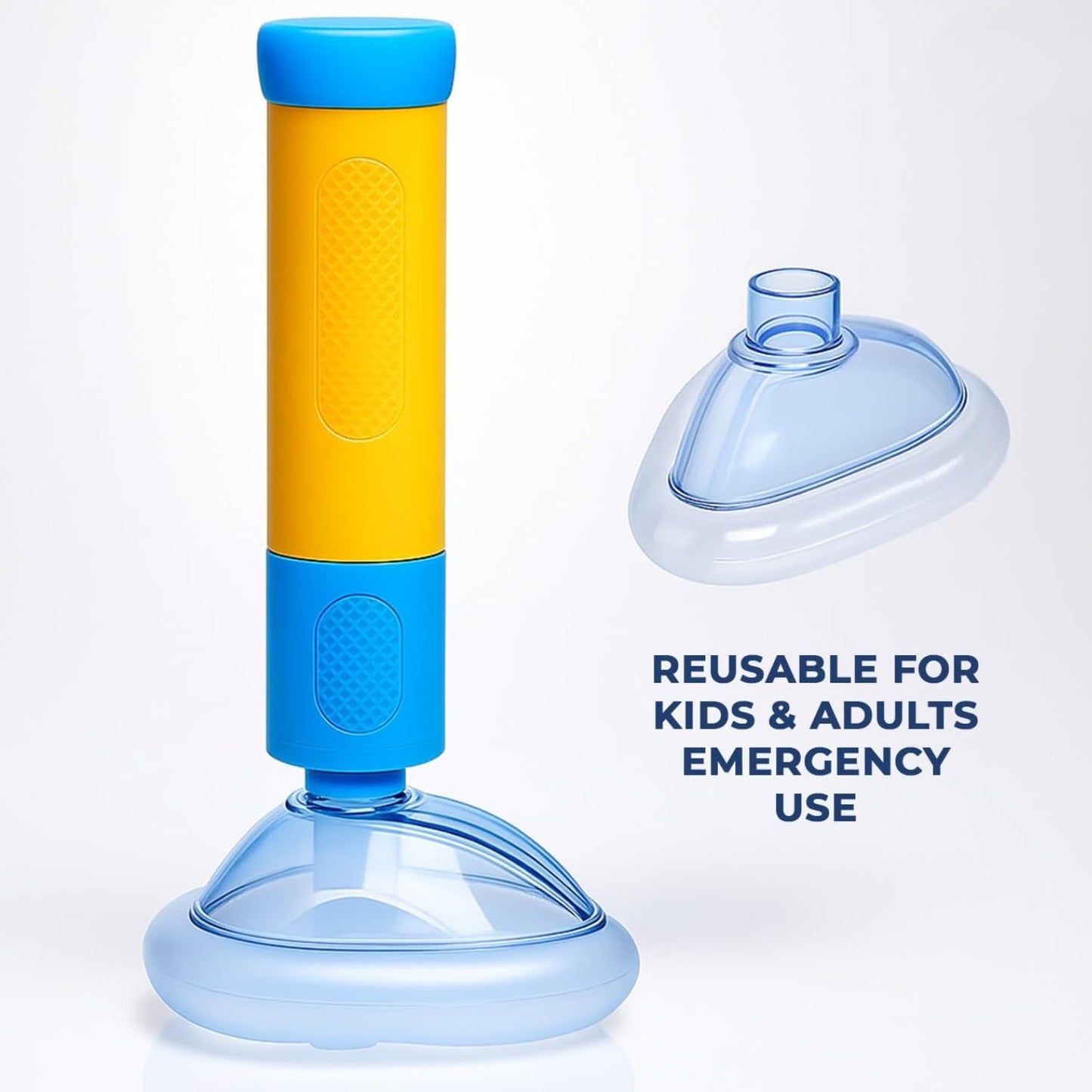 Anti Choking Device for Kids & Adults with 2 Masks – Portable Airway Suction Rescue Device | Fast & Safe Choking First Aid Kit for Home, Travel, School