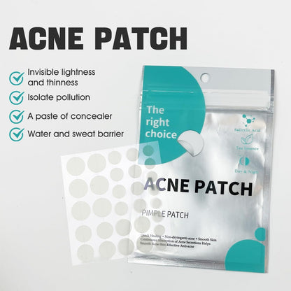 Acne Pimple Patches,Hydrocolloid Acne Patch for Covering Face, Blemishes, Zits Absorbing Patch,Cosmetics Patch for Pimple Dots, Acne Treatment, Invisible Acne Spot Patches(36 Count)