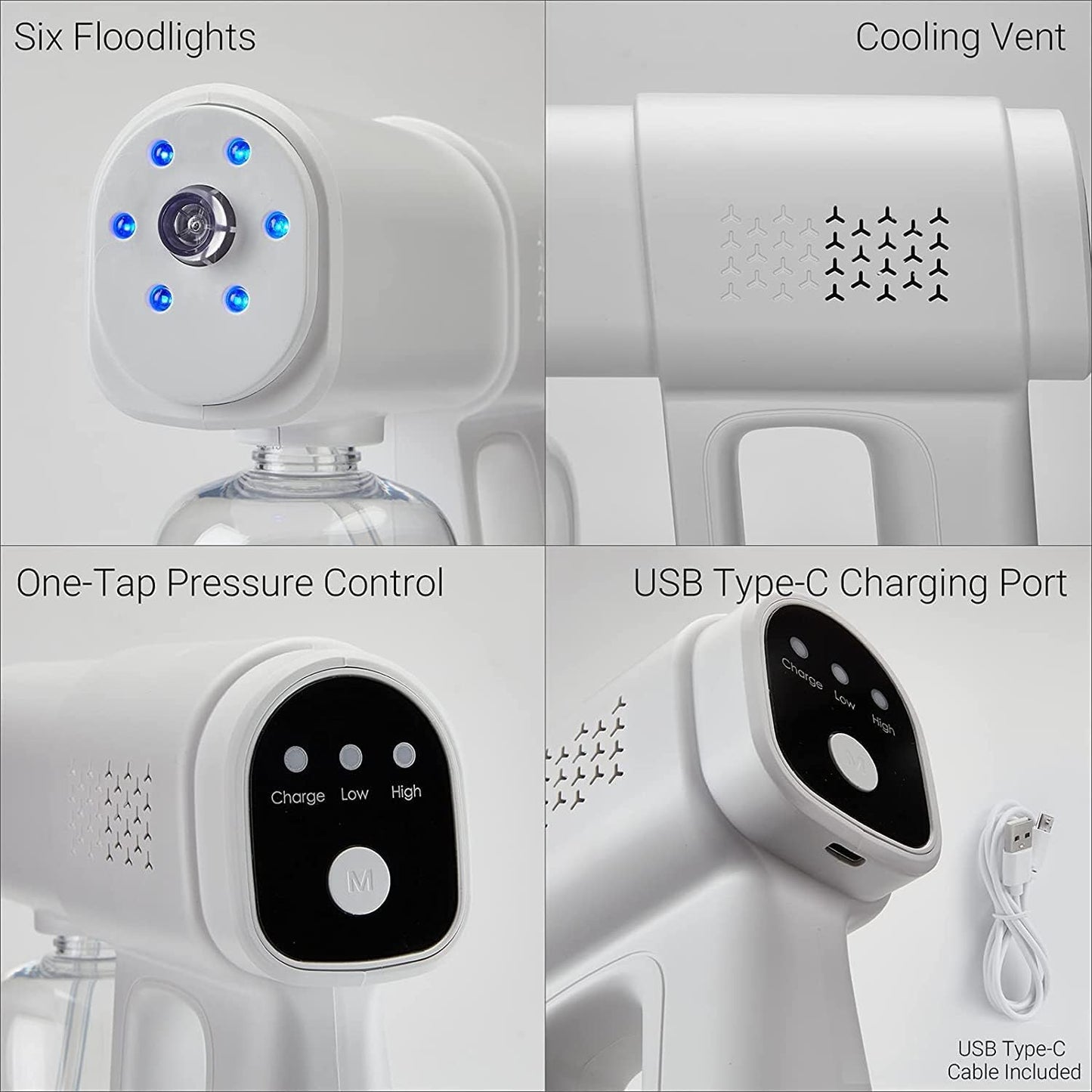 Nano Mist Sprayer UV Atomizer Cordless Portable Electric Sprayer