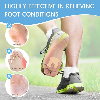 U-Shaped Felt Callus Pads(Pack of 48), Protect Calluses from Rubbing on Shoes