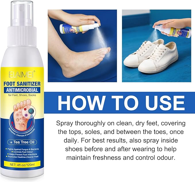 Foot Odor Spray with Tea Tree Oil 120ml