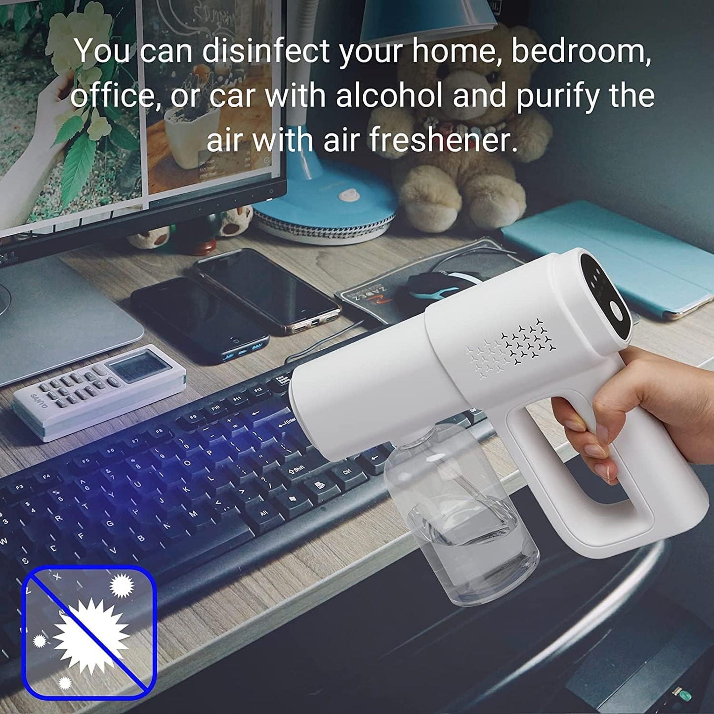 Nano Mist Sprayer UV Atomizer Cordless Portable Electric Sprayer