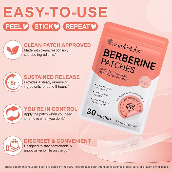 Berberine Patches With Cinnamon Extract