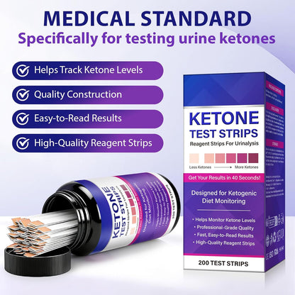 Ketone Urine Test Strips For Self-Testing 150 Strips