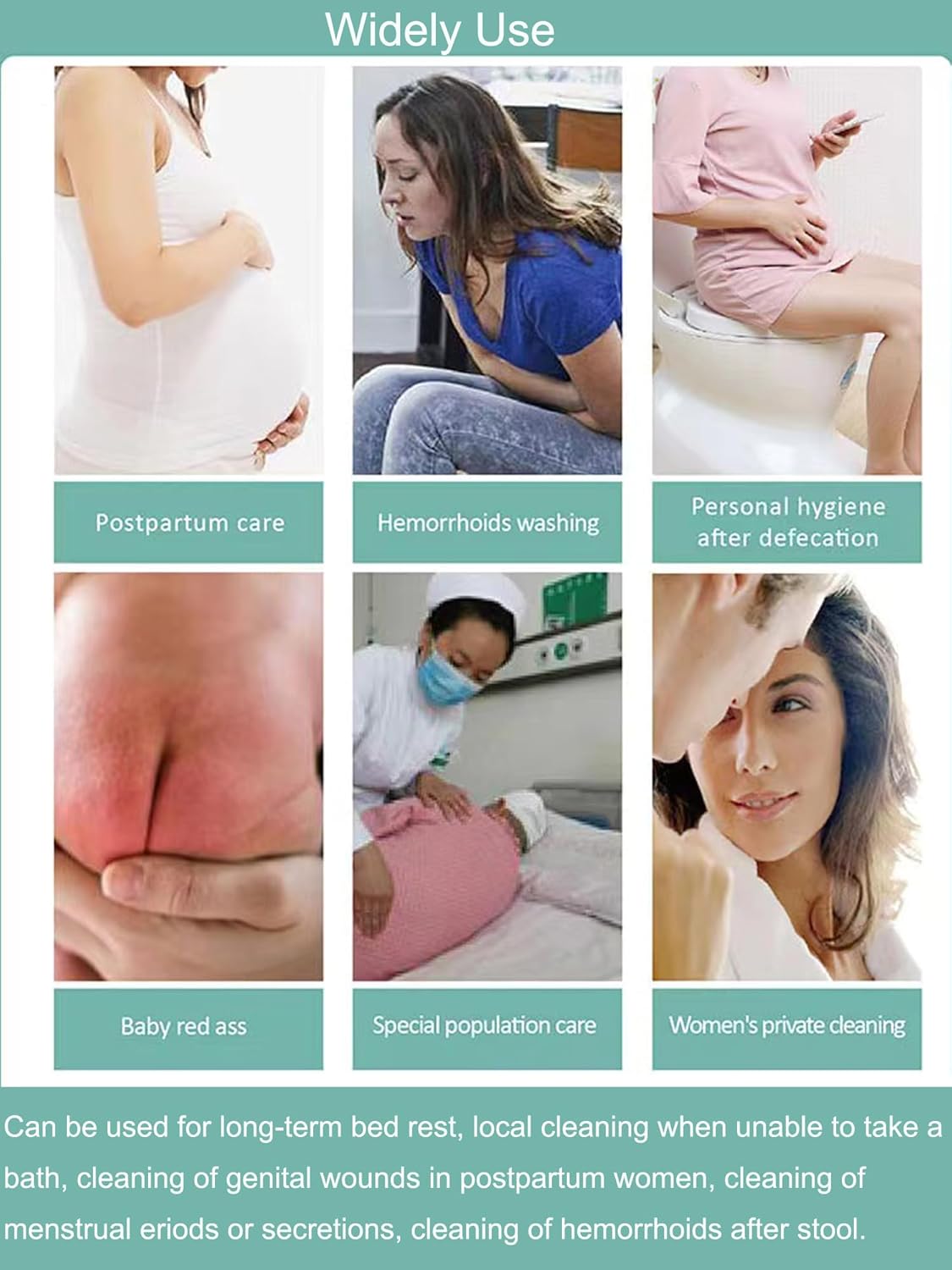 Waterpulse Peri Bottle for Postpartum Essentials & Perineal Care