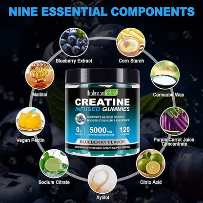 Creatine Gummies 5000mg 120 Pcs
