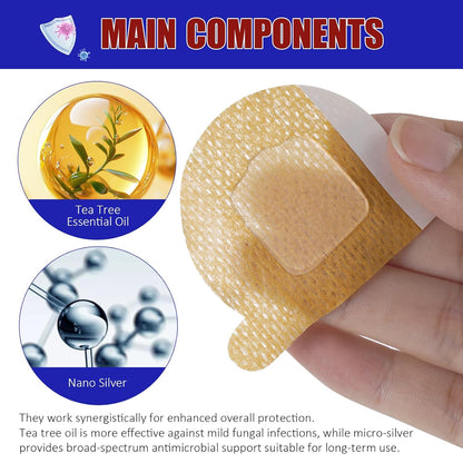 Hydrogel Fungal Nail Treatment 32 Pcs, 8-Hour Overnight Fast Acting Repair for Damaged Discolored Toenails