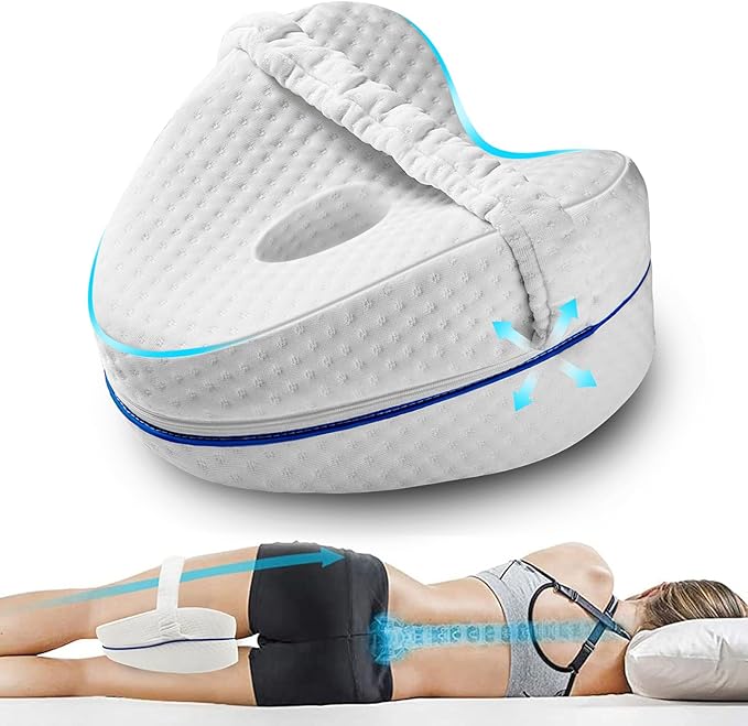 Knee Pillow for Side Sleepers, Leg Pillows for Sleeping, Knee Cushion for Sleeping,Suitable for Relieving Leg, Back, Knee Pain