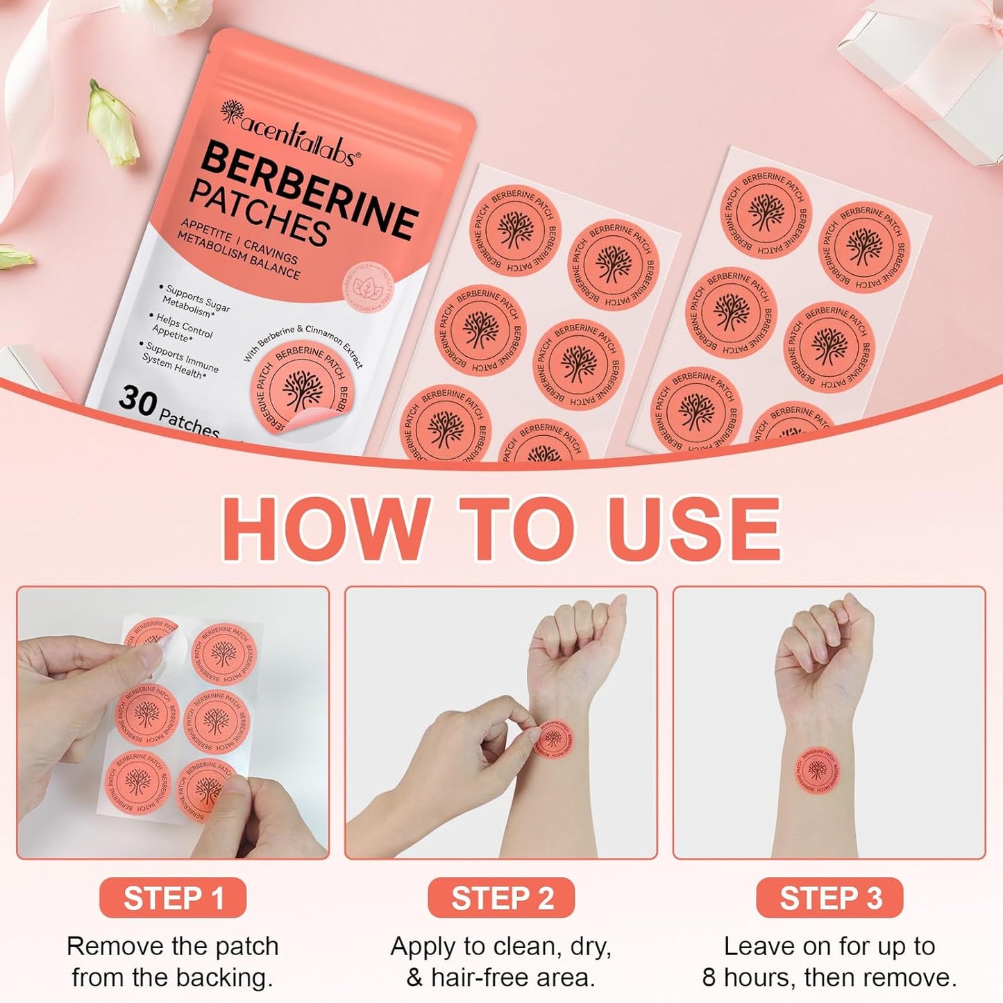 Berberine Patches With Cinnamon Extract