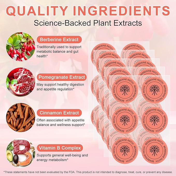 Berberine Patches With Cinnamon Extract