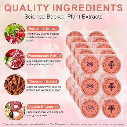 Berberine Patches With Cinnamon Extract
