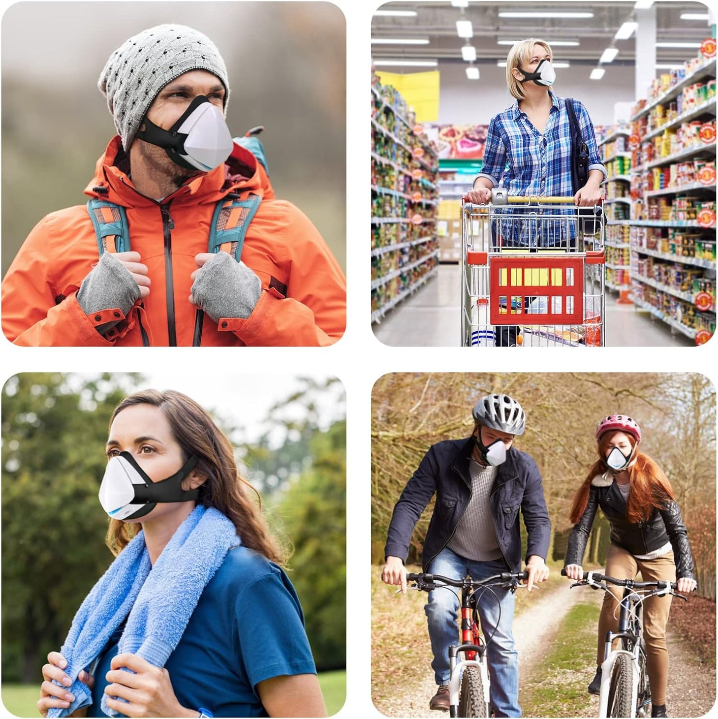 Wearable Air Purifiers Smart Electric Respirator Reusable Portable Rechargeable Purifier for Men Women