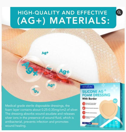 Sefudun Silicone AG Foam Dressing
