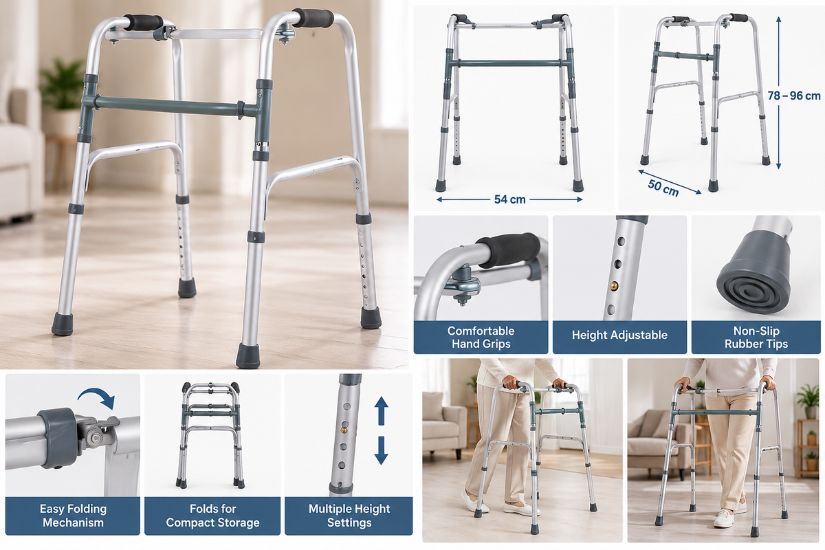 Lightweight Adjustable Aluminum Walker