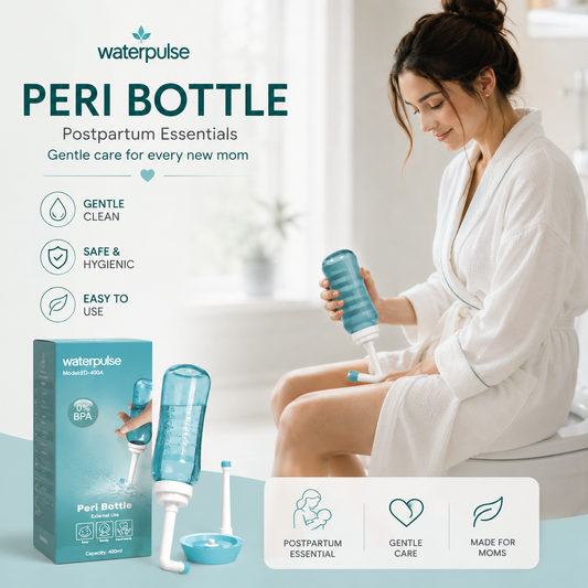 Waterpulse Peri Bottle for Postpartum Essentials & Perineal Care