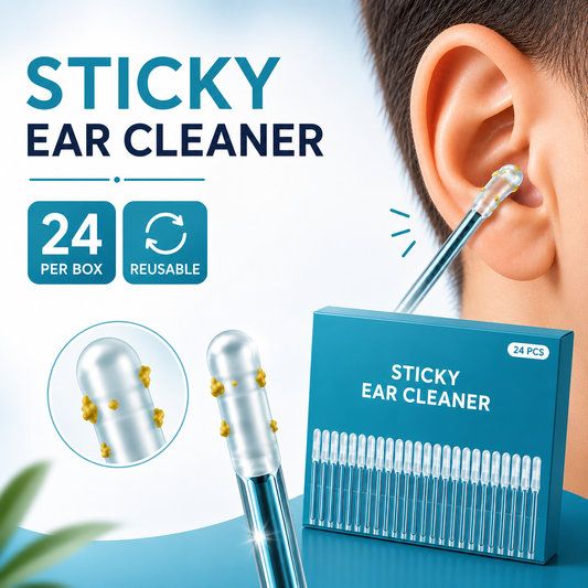 Reusable Earwax Removal Adhesive Cleaning Tool Ear 24p