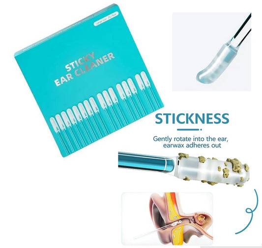 Reusable Earwax Removal Adhesive Cleaning Tool Ear 24p