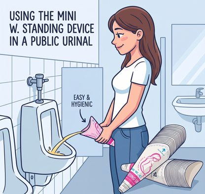 Disposable Female Urinal 40 Pieces of Paper Female Urinal, Suitable for Pregnant Women, Injuries, Travel, Camping, Outdoor Activities
