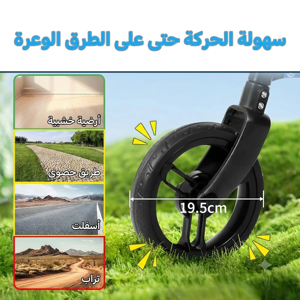 Lightweight Foldable Walking Cane with Wheels and Storage Bag and breaks