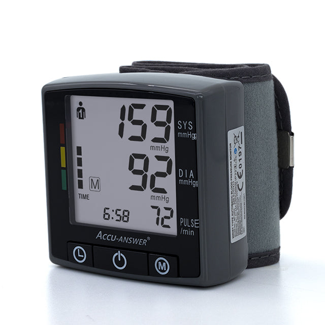 Portable Automatic Digital Tensiometer Sphygmomanometer Wrist BP Monitor