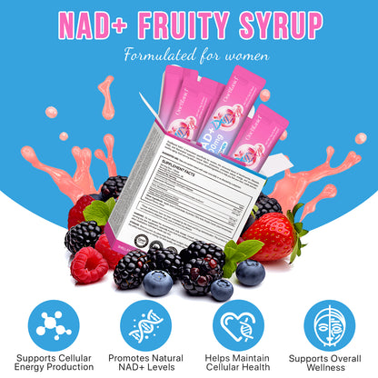 NAD+ Supplement for Women 1000mg - Premium Cellular Energy Booster with Nicotinamide Riboside & Resveratrol, PQQ, Health, Anti-Aging Support NAD Supplements (21pcs)