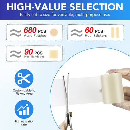 ELAIMEI Wound Care Hydrocolloid Dressing Roll Flexible Waterproof