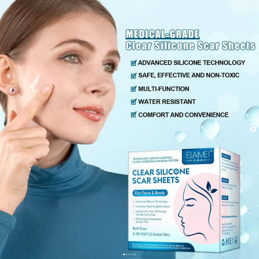 Clear Silicone Scar Sheets For Face & Body 1.5m
