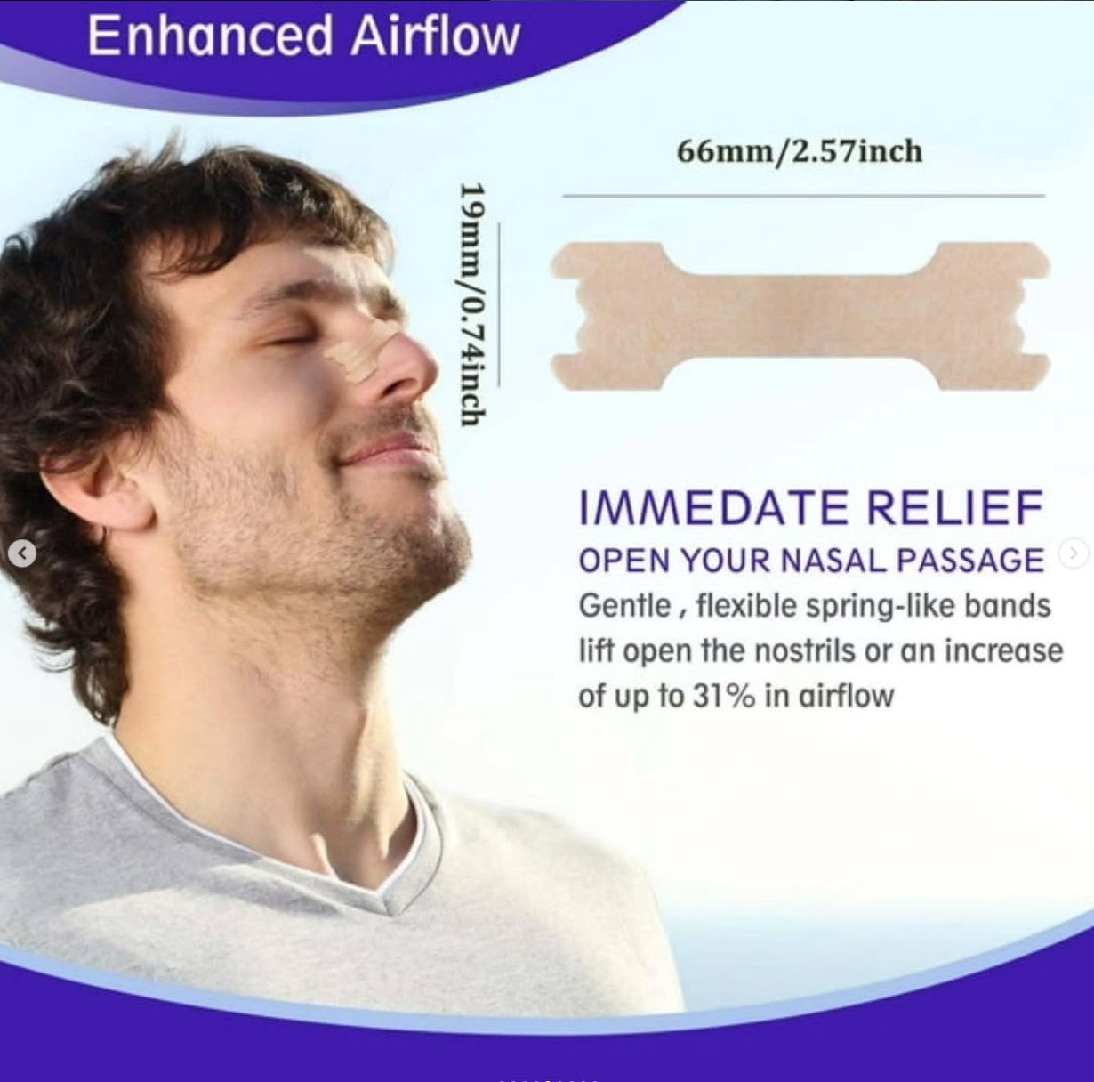Nasal Strips for Better Breathing - Anti Snoring - Improve Sleep Quality