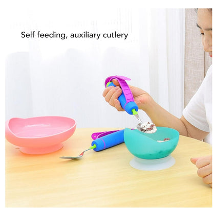 360 Degree Adaptive Utensil Fork, Stainless Steel Adjustable, Easy Grip Fork