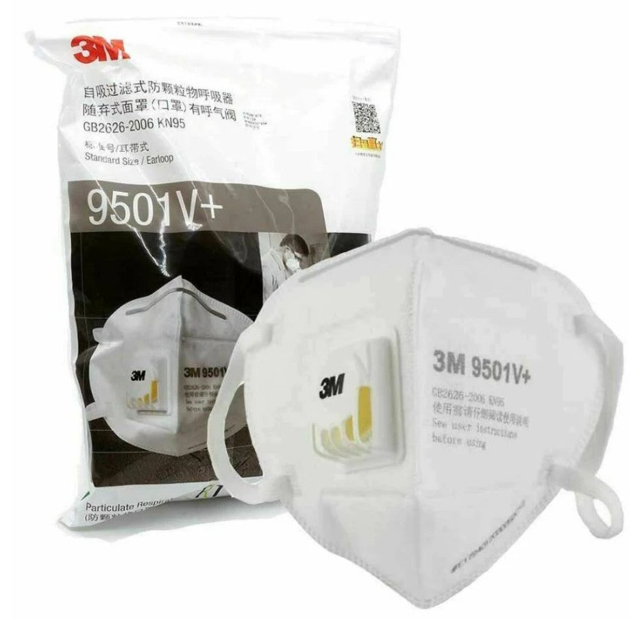 3M™ Particulate Respirator 9501+, KN95/P2, 25 EA/Box