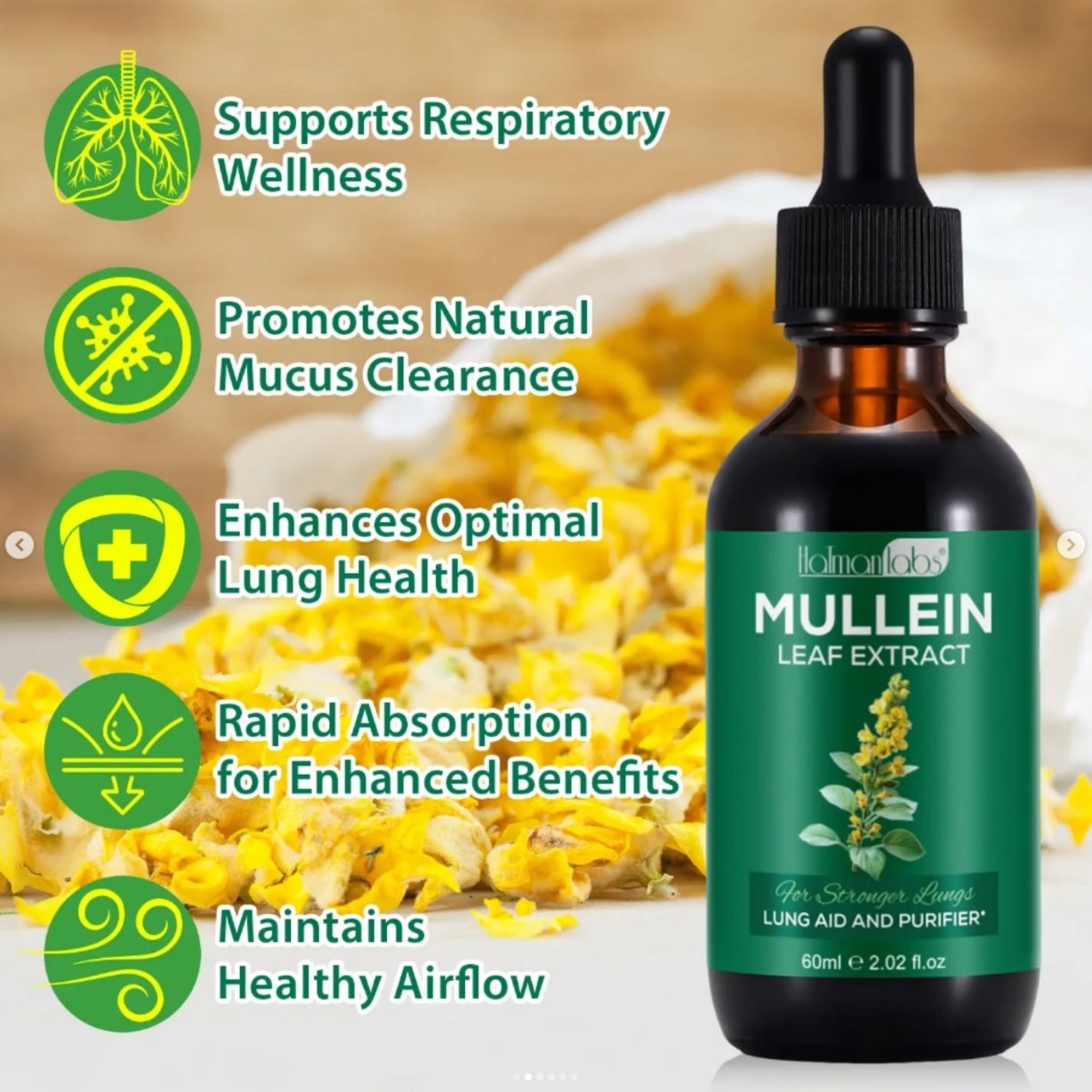 Natural Mullein Drops